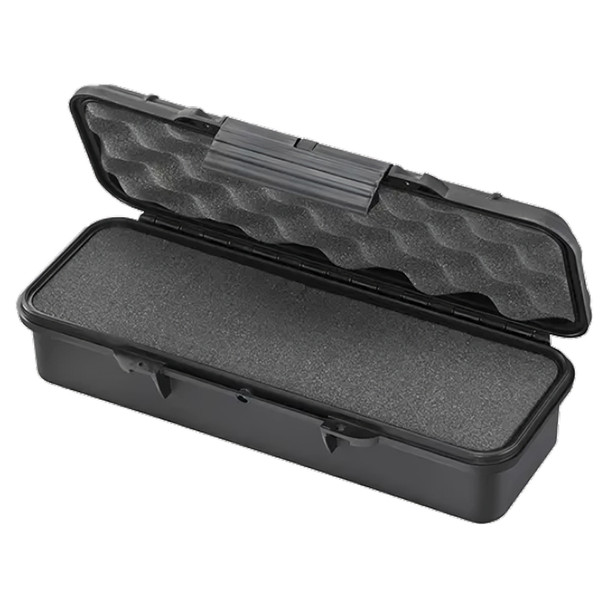 Plastica Panaro Waterproof Case 292 x 92 x 65 mm with Foam - Black | Mega Office Supplies