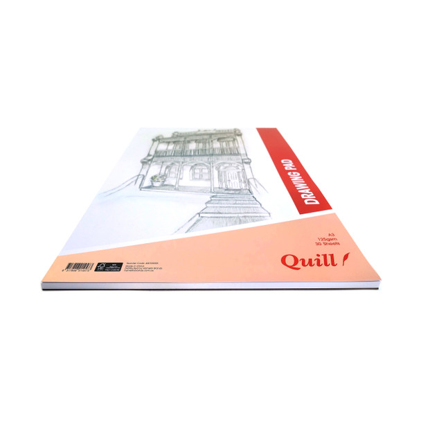 Quill Portrait Drawing Pad 125gsm A3 30 Sheets Pack of 5