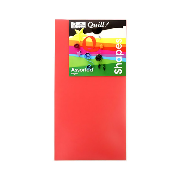 Quill Shapes Matte Rectangles 80gsm Assorted Pack of 360