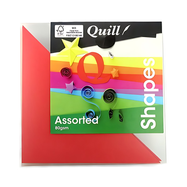 Quill Shapes Matte Triangles 80gsm Assorted Colours Pack 360 | Mega Office Supplies
