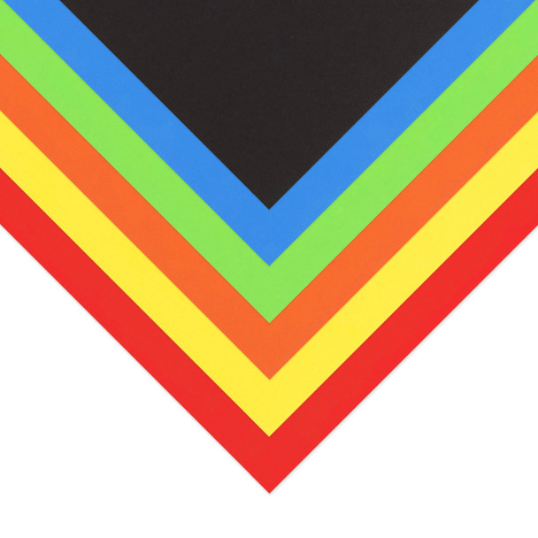 Quill Poster Rolls Assorted 70gsm 760mm x 10m Pack of 6