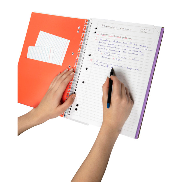 ColourHide Lavender 5 Subject Book A4 250 Page Pack 5 | Mega Office Supplies