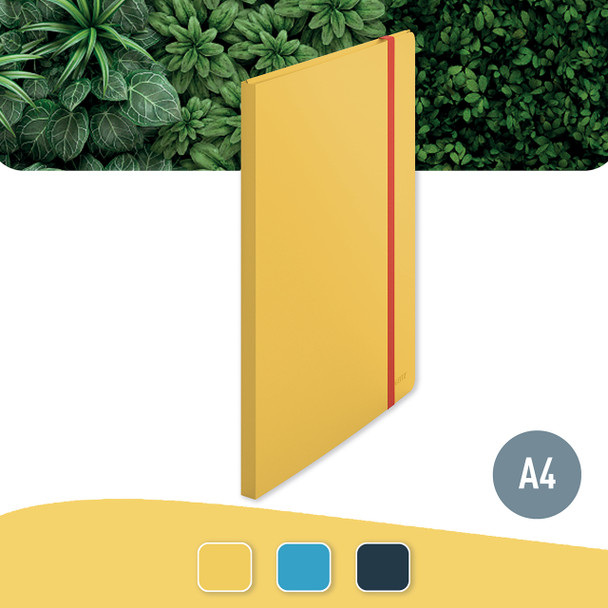 Leitz Yellow Cosy 3 Flap Folder with Display Book A4 Pack of 10 | Mega Office Supplies