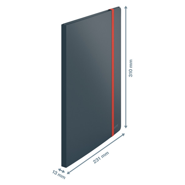 Leitz Grey Cosy 3 Flap Folder with Display Book A4 Pack of 10 | Mega Office Supplies