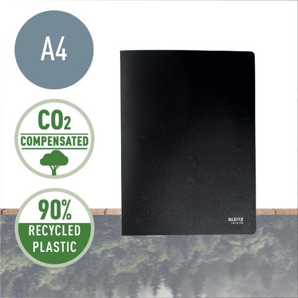 Recycle Display Book 40 Pocket A4 Pack of 10 Leitz Black
