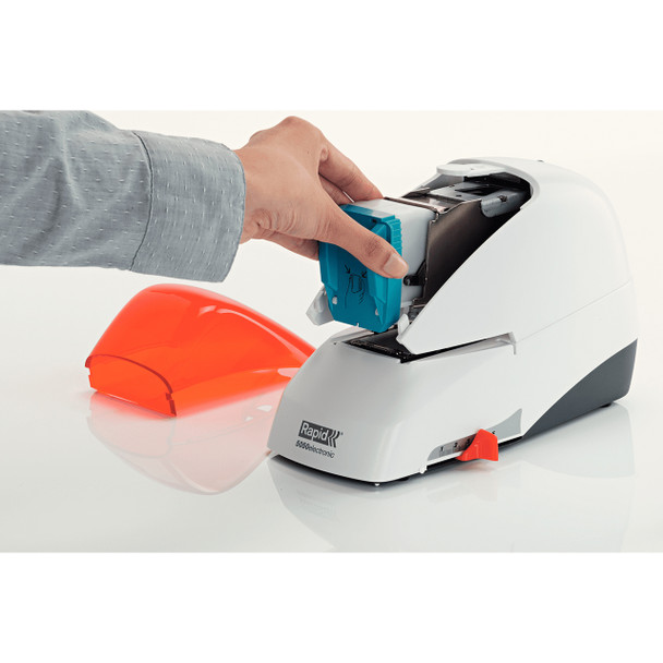 Rapid Silver Orange 5050E Contactless Electric Stapler