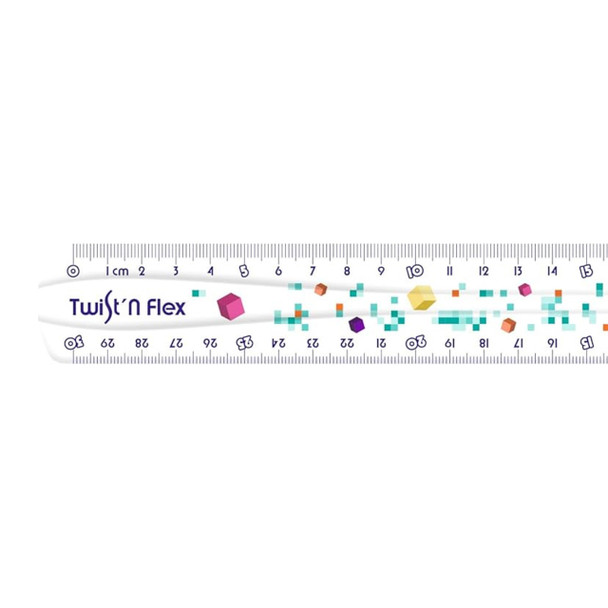 Maped Pixel Party 30cm Twist N Flex Ruler Pack of 25