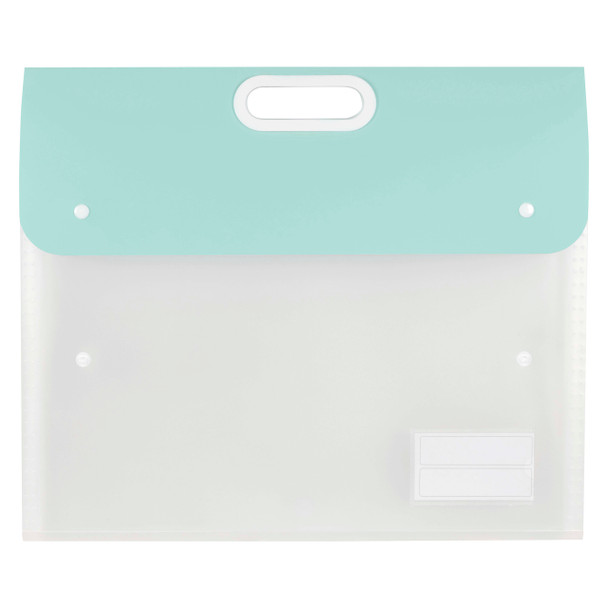 Marbig A3 Expanding Art Portfolio with Handle Assorted Pastel | Mega Office Supplies