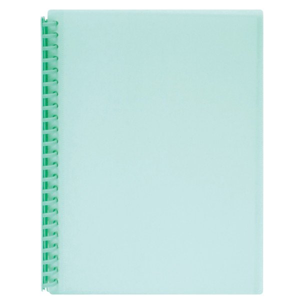 Marbig Refillable Display Book with 20 Pocket Insert Cover A4 Assorted