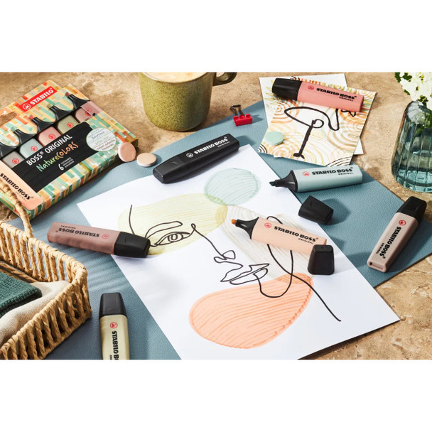 Stabilo Boss Original NatureCOLORS Highlighter Warm Grey 70/193 - Box of 10 | Mega Office Supplies