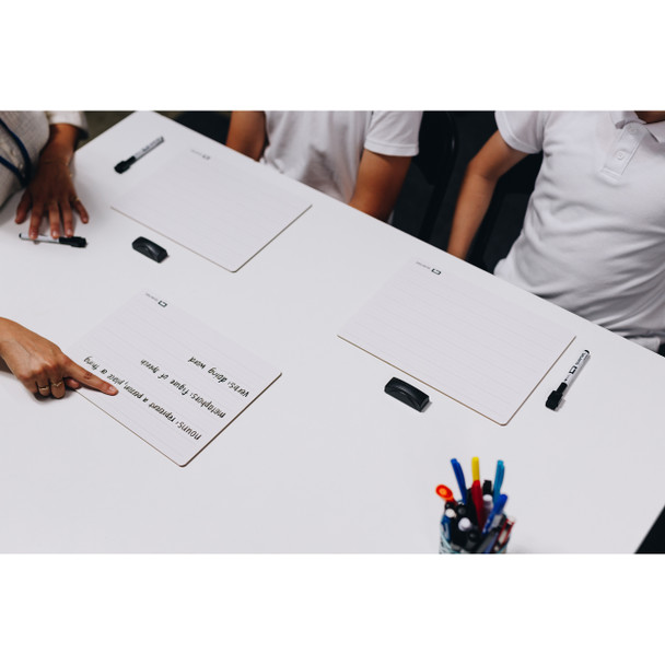 Quartet Whiteboard Educational Write and Wipe Pack of 30