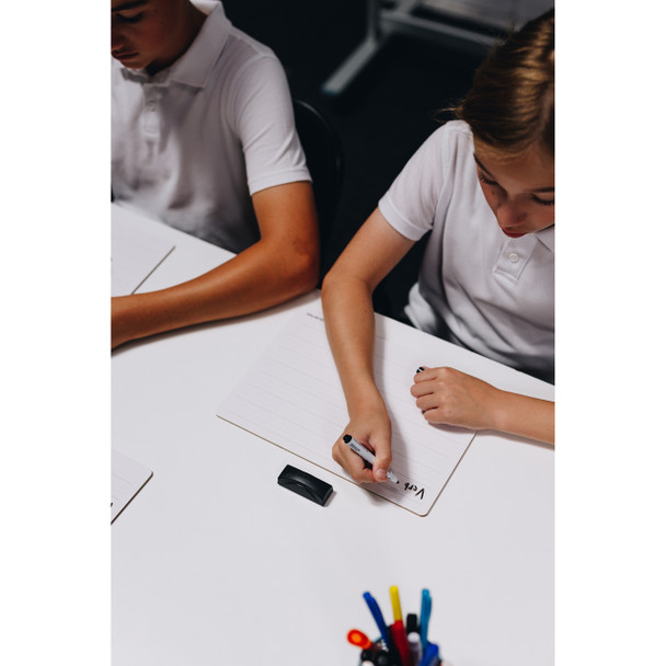 Quartet Educational Write and Wipe Whiteboard Pack of 30