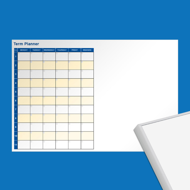 Visionchart Printed Whiteboard with Slim Edge Frame 2400 x 1200mm | Mega Office Supplies