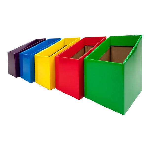 Visionchart Book Box Assorted Bright Pack of 5 | Mega Office Supplies