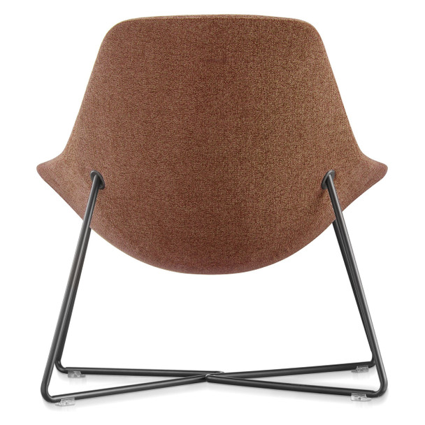 Rapidline Rust Lutie Cross Base Breakout Lounge Chair 755 x 730 x 760mm | Mega Office Supplies