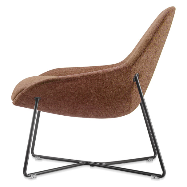 Rapidline Lounge Chair 755 x 730 x 760mm Rust Lutie Cross Base Breakout | Mega Office Supplies