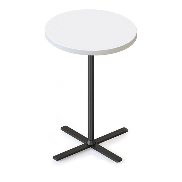 Rapidline Kolo Side Table 500 Dia x 587mm H Natural White Top / Black Base | Mega Office Supplies Rapidline Kolo Side Table 500 Dia x 587mm H Natural White Top / Black Base | Mega Office Supplies