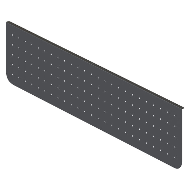 Rapidline Arch Perforated Modesty Panel 1300 W x 300mm H Black | Mega Office Supplies