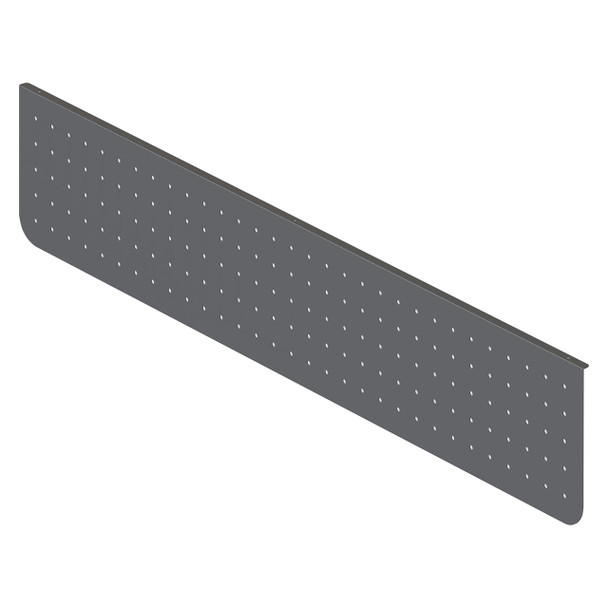 Rapidline Arch Perforated Modesty Panel 1600 W x 300mm H Black | Mega Office Supplies