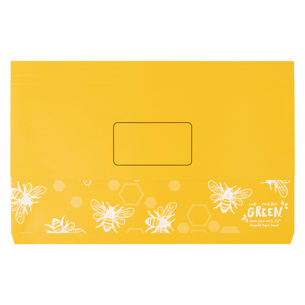 Marbig Enviro Document Wallet Foolscap Assorted Pack 10 | Mega Office Supplies