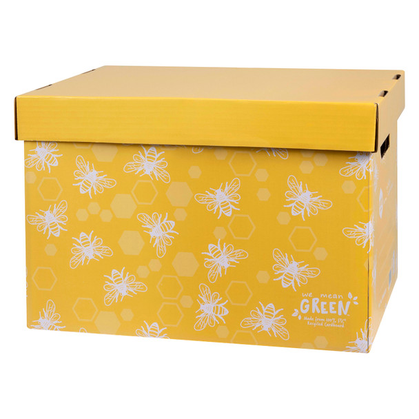 Marbig We Mean Green Enviro Archive Box Honeybee Yellow