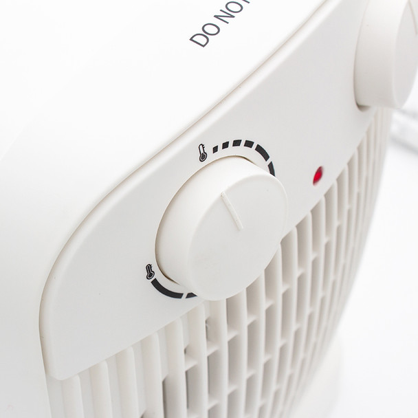 Nero White Oscillating Fan Heater