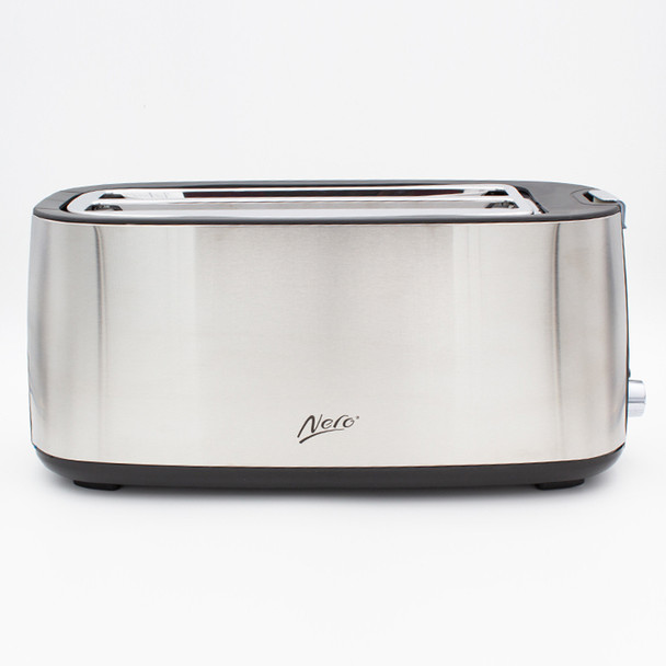 Nero 4 Slice Stainless Steel Long Toaster