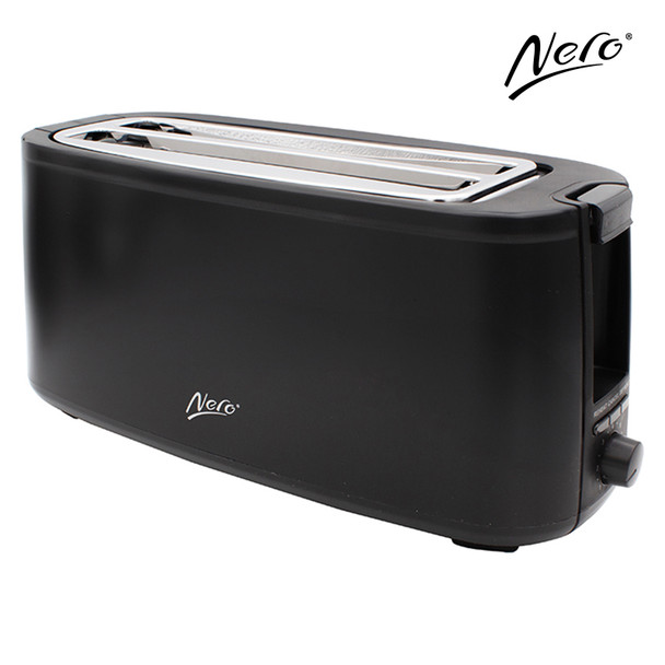 Nero 4 Slice Long Toaster Black