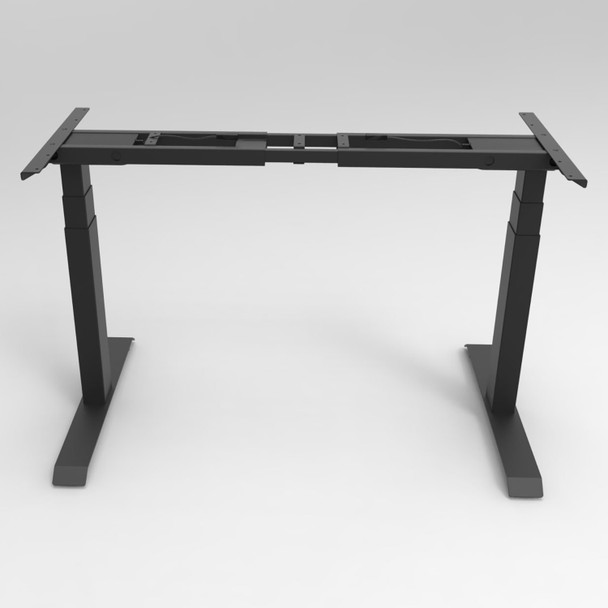 Rapidline Height Adjustable Workstation Frame Black Boost Plus Single Sided | Mega Office Supplies