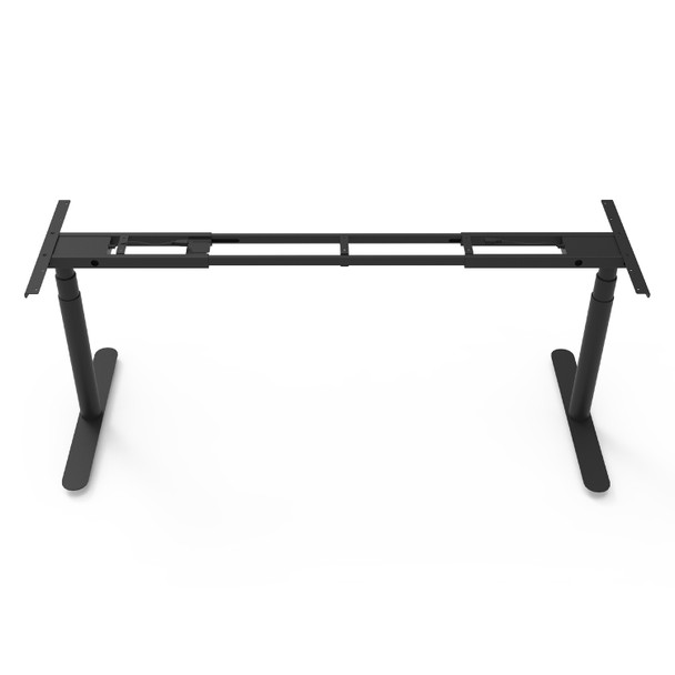 Rapidline Frame Black Halo Plus Single Sided Height Adjustable Workstation | Mega Office Supplies