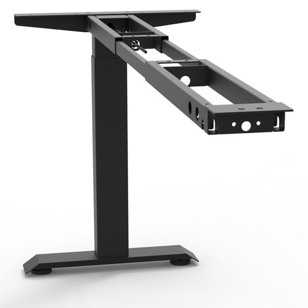 Rapidline Boost Crank Return Manual Height Adjustable Workstation Frame Black | Mega Office Supplies