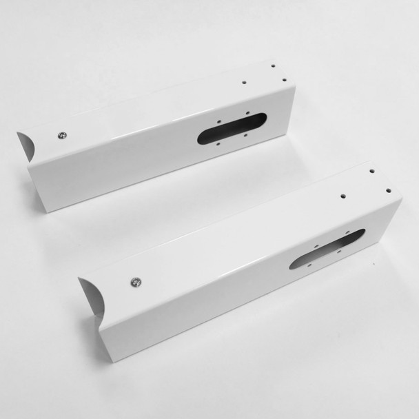 Rapidline Halo Plus Single Sided Workstation Cable Tray and Screen Mounting Arm White | Mega Office Supplies