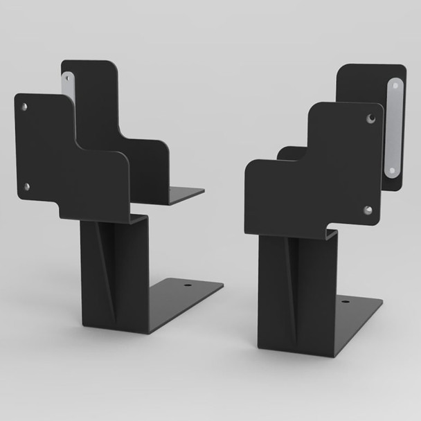 Rapidline Screen Bracket Set of 2 Only Black for Boost Plus Single Sided Workstation