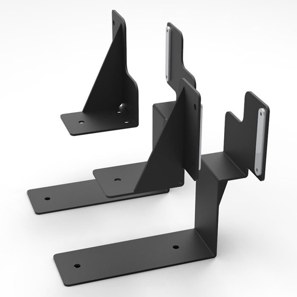 Rapidline Screen Bracket Black Boost and Halo Single Side Workstation | Mega Office Supplies