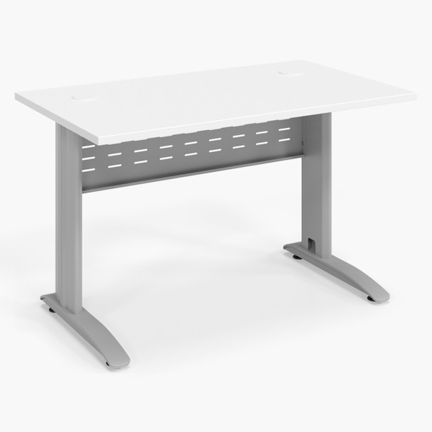 Rapidline Rapid Span Open Workstation 1200 x 700mm Natural White / Precious Silver