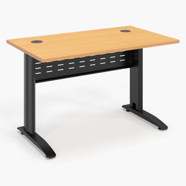 Rapidline Rapid Span Open Workstation 1200 x 700mm Beech / Black Satin