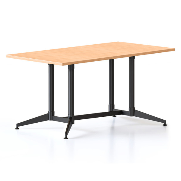 Rapidline Typhoon Meeting Table 1500 x 750mm Beech Top / Black All Over Frame | Mega Office Supplies