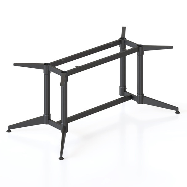 Rapidline Typhoon Meeting Table Frame 1542 x 792mm Single Stage Black All Over | Mega Office Supplies