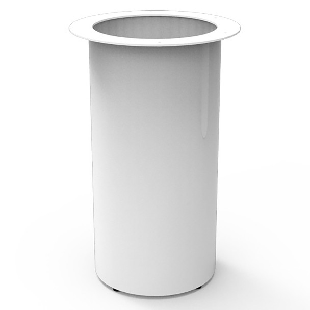 Rapidline Drum Base 450mm Diameter x 705mm Height Only White for Round Table