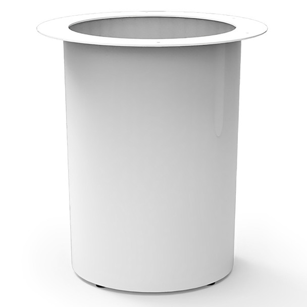 Rapidline Drum Base 600mm Diameter x 705mm Height Only White for Round Table