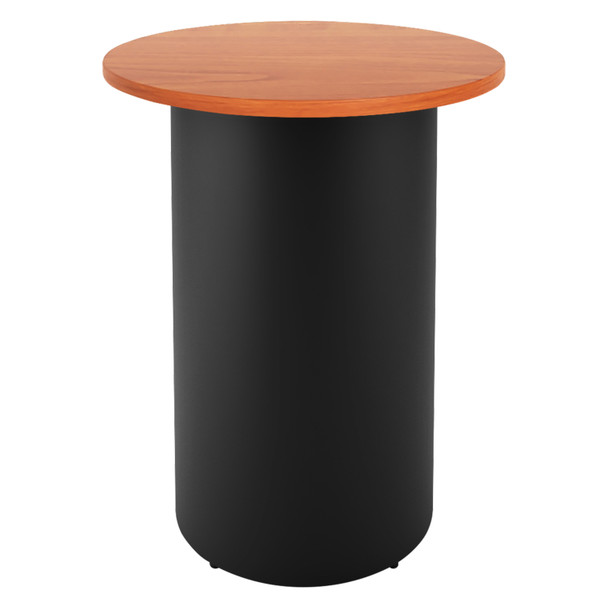 Rapidline High Bar Table Round Drum Base 900mm Diameter Cherry / Black