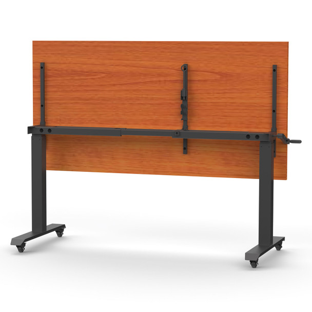 Rapidline Boost Crank Flip Top Table 1500 x 750mm Cherry / Black