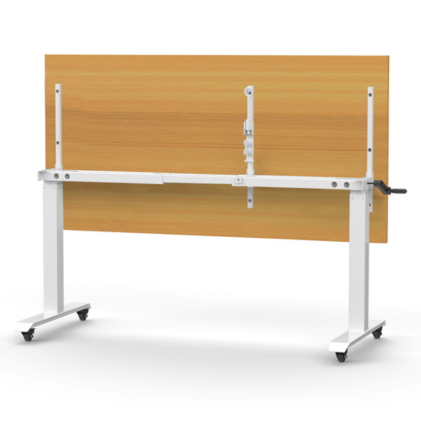 Rapidline Boost Crank Flip Top Table 1500 x 750mm Beech / White