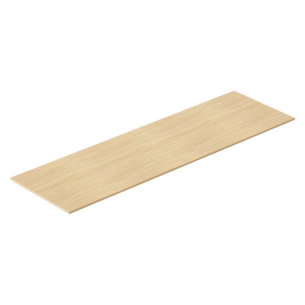 Rapidline Rectangular Table Top 4000 x 1200 x 25mm - 2 Piece - Natural Oak | Mega Office Supplies