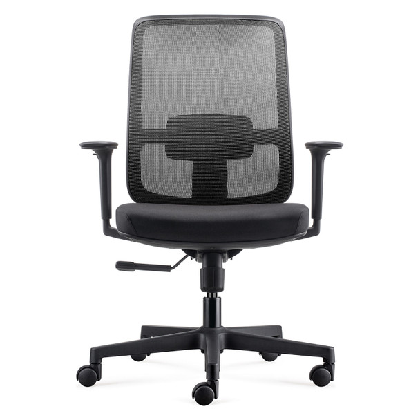 Rapidline Lotto Medium Back Mesh Operator Chair Black / Black Frame | Mega Office Supplies