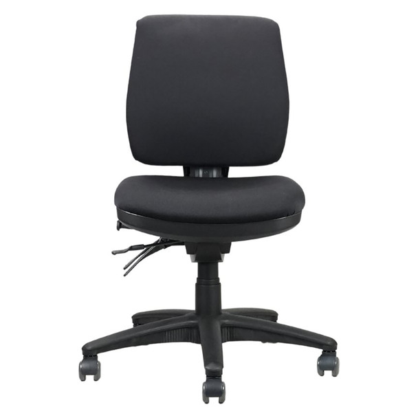 Rapidline Ergo Midi Medium Back Operator Chair Black | Mega Office Supplies