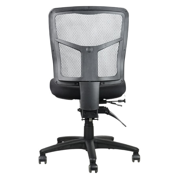 Rapidline Mirae Operator Chair Black Fabric Medium Mesh Back