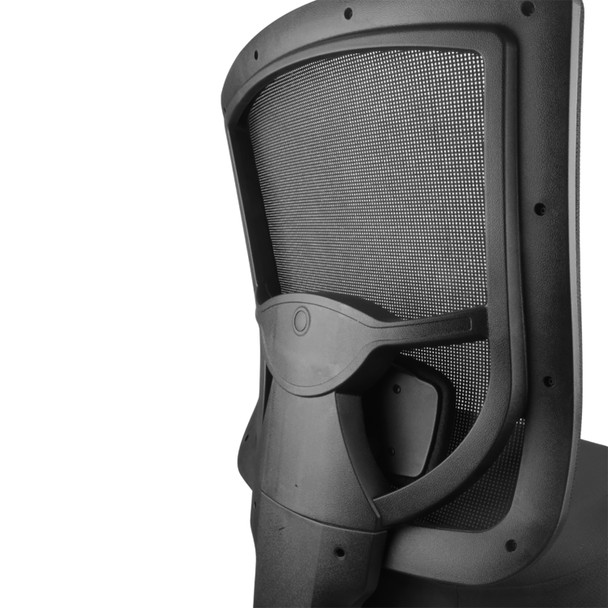 Rapidline Operator Chair Merida Black Fabric High Back Mesh