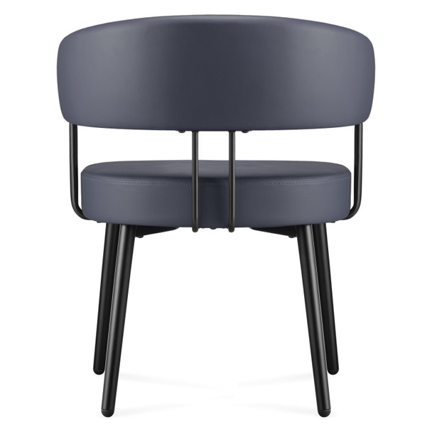 Rapidline French Navy PU Hera Breakout and Dining Chair | Mega Office Supplies