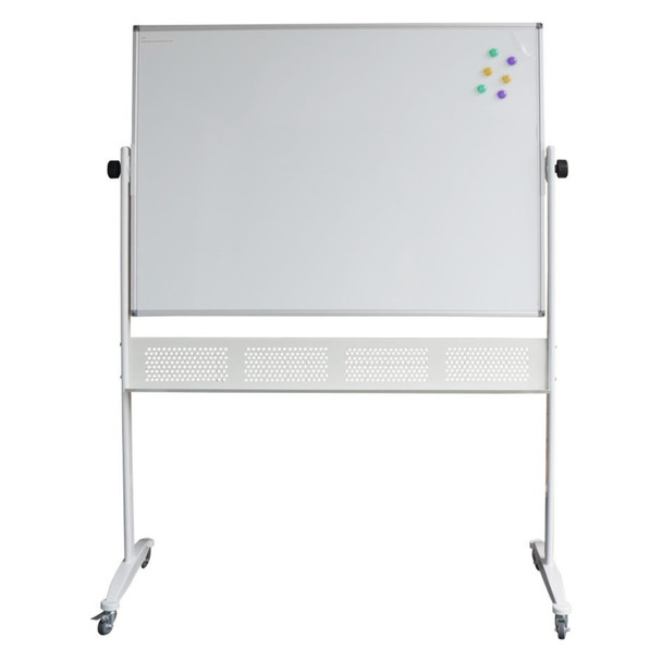Rapidline Standard Mobile Magnetic Whiteboard 1200 x 900mm Aluminium Frame